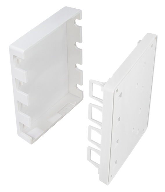 Produktbild MVT 200 161  -  Aufputz-Leergehäuse für 4 Keystone Module, weiss